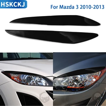 Za Mazda 3 2010 2011 2012 2013 Pribor Automobili crni plastični svjetiljka Naljepnica za obrve Ukras