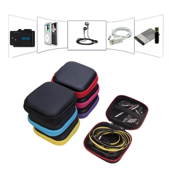 Tvrda torbica-držač za slušalice na munje, Radiouredaj torba za slušalice, kutija, vreća za pohranu slušalice, Sigurnosni USB kabel, Organizator