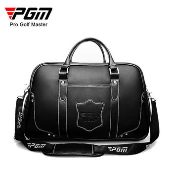 PGM Crna torba za odjeću za golf, muška torba za prijenosna žarišna pokreta, Ugrađena torba za cipele, Kožna torba Velikog kapaciteta YWB021