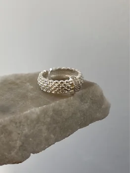 Q Bijelo Srebro prsten za Gužve, Ženska moda, Individualnost, dizajn G Sense B8/8