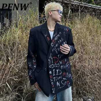 PFNW Korejski Šik Muško Odijelo s ručno oslikane i Natpisom 